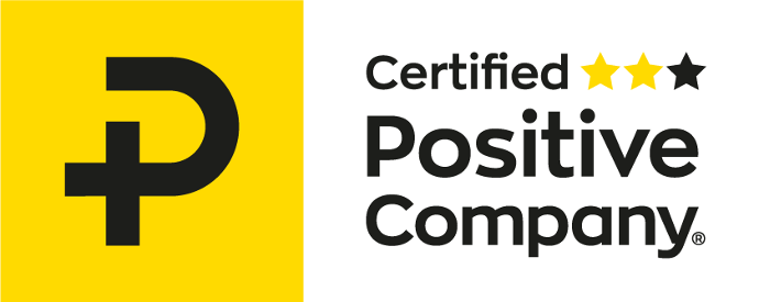 Logo Certified Positive Company® 2 étoiles